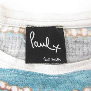 ポールスミス PAUL SMITH Pauly Tシャツ カットソー S 半袖 プリント グレー /AE ■GY06 レディース