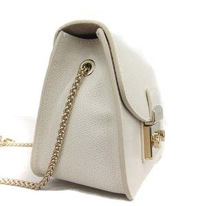 フルラ FURLA ミニショルダーバッグ チェーン メトロポリス レザー 白 