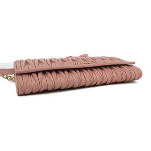 ミュウミュウ miumiu ショルダーウォレット 長財布 チェーン 