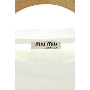 MIUMIU バックオープン Tシャツ ホワイト 210.jpg