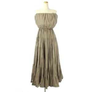 マリハ Mariha ベアトップマキシワンピース ベージュ Kn Os レディース 170 ベクトルパーク