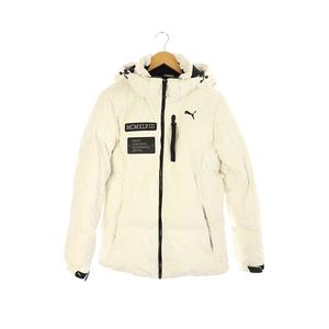 プーマ PUMA フードダウンジャケット ジップアップ KEEP HEAT S 白 