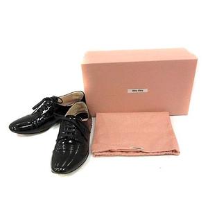 MIU MIU ミュウミュウ fume レースアップ レザー Shoes シューズ