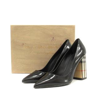 BURBERRY バーバリー パンプス ピンヒール ノバチェックブラック