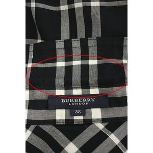 バーバリー ロンドン BURBERRY LONDON シャツワンピース チェック ひざ