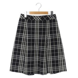バーバリー ロンドン BURBERRY LONDON フレアスカート チェック ひざ丈 