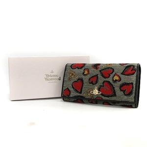 Vivienne Westwood ブラック長財布ハート赤 ヴィヴィアン ウエストウッド Vivienne Westwood 長財布
