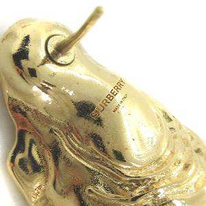 【新品未使用】BURBERRY ゴールドピアス 保存袋付き BURBERRY (バーバリー) EKD ゴールドプレート ピアス BBL8064198