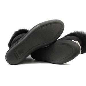 ミュウミュウ miumiu ムートンブーツ ファー ショート ビジュー 35