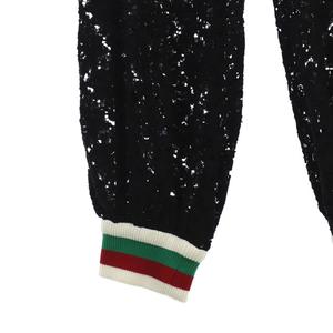 グッチ GUCCI 19SS ジャージレースパンツ ジョガー サイドライン 36 黒 