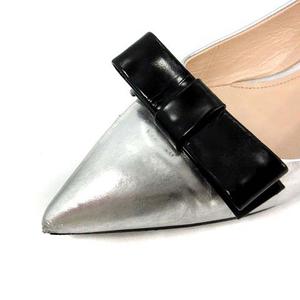 プラダ PRADA フラットシューズ パンプス ポインテッドトゥ リボン