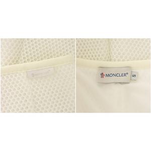 モンクレール MONCLER GONNA メッシュ フレアスカート 膝丈 S 白 