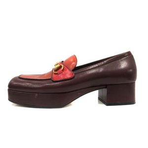 グッチ GUCCI ホースビットローファー プラットフォーム チャン