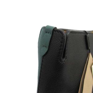 未使用品 バーバリー BURBERRY Large Tri-tone Leather Clutch 