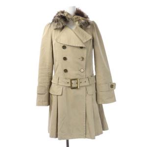 バーバリーブルーレーベル BURBERRY BLUE LABEL ファーカラートレンチ 