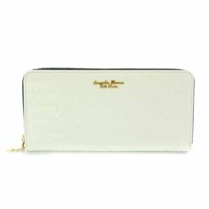 サマンサタバサプチチョイス Samantha Thavasa Petit Choice Disney ディズニー 長財布 小銭入れ レザー 型押し ロゴ 白 ホワイト Ry16 レディース 170 ベクトルパーク