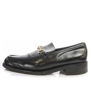 グッチ GUCCI ビットローファー スクエアトゥ レザー 9.5 D 28.5cm 黒 