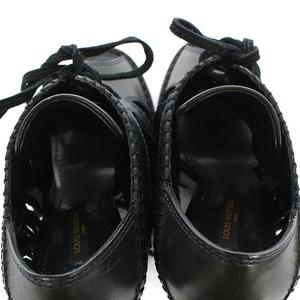 LOUIS VUITTON 23cm 36M ストラップパンプス ブラック 黒