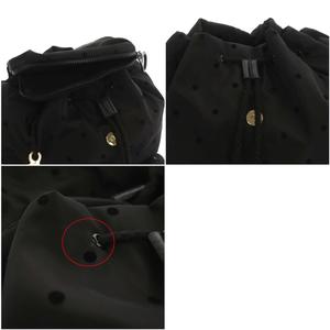 シーバイクロエ SEE BY CHLOE リュックサック ドット柄 ナイロン 黒 