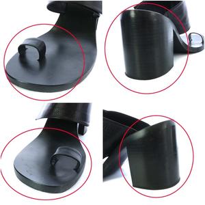 ジルサンダー JIL SANDER サンダル トング チャンキーヒール ベルクロ  