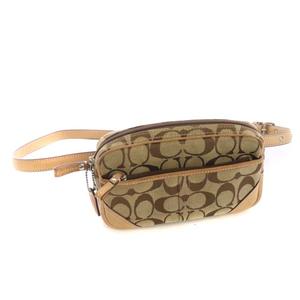 コーチ COACH ウエストポーチ シグネチャー ベージュ /AA □OS
