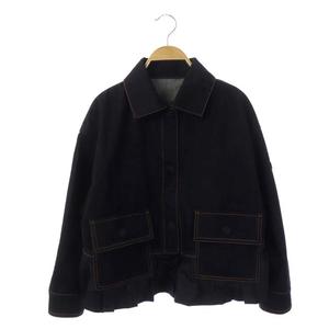 モンクレール MONCLER 20SS NYMPHE フリル デニムジャケット ブルゾン 
