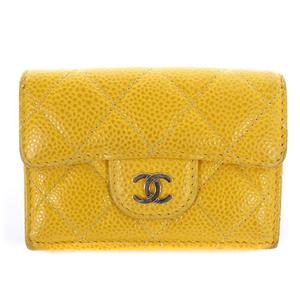 シャネル CHANEL マトラッセ キャビアスキン スモールウォレット