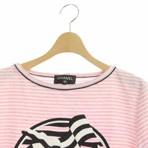 シャネル CHANEL LA PAUSA 半袖 ボーダーTシャツ34