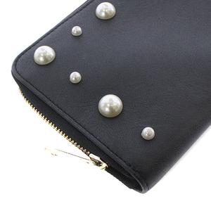 フルラ FURLA 長財布 パールラウンドジップ ロゴ レザー 黒
