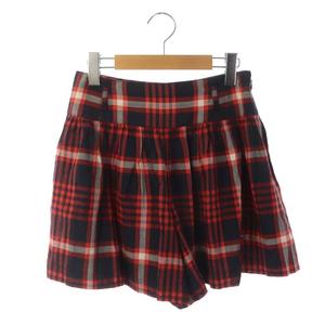 バーバリーブルーレーベル 赤チェック キュロット バーバリーブルー