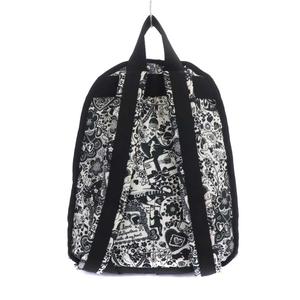 レスポートサック LesportSAC リュック バックパック ナイロン 総柄 黒 