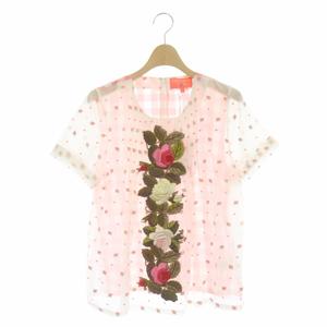 MANOUSH 刺繍入り半袖シャツ 36 MANOUSH 刺繍入り半袖シャツ 36