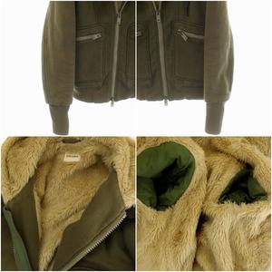 ディーゼル DIESEL 裏地フェイクファースウェットジャケット パーカー