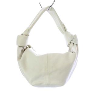 ボッテガヴェネタダブルノット白バッグ