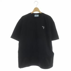 プラダ PRADA 21SS 切替Tシャツ カットソー 半袖 XS 黒 ブラック