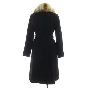 BURBERRYBLUE LABEL コートブラック 38 ベルトファー付き