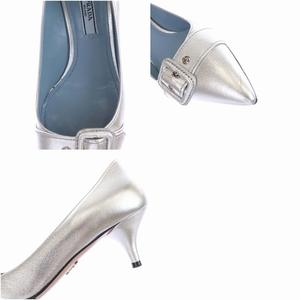 プラダ PRADA ベルトデザイン ポインテッドトゥ パンプス 35 22.5cm 