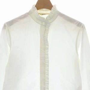 CELINE セリーヌ　フィービー　シャツ　ブラウス　ホワイト CELINE セリーヌ ノーカラーブラウス シャツ フィービー期