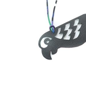 エルメス HERMES プティアッシュ オウム チャーム キーホルダー レザー
