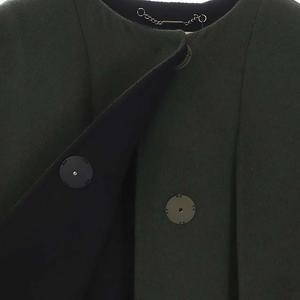 フェンディ FENDI フォックスファー付き ケープコート アウター ロング 