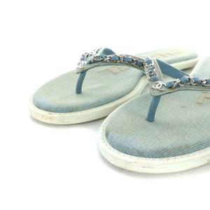 CHANEL デニムサンダル 楽天市場】CHANEL シャネル G35927 23P ココマーク CC スポーツ