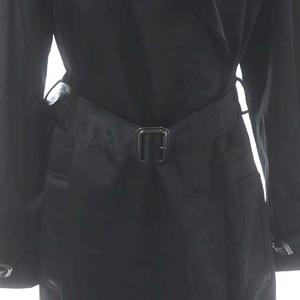 HERMESエルメス薄手トレンチコート40ブラック