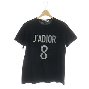 DIOR 刺繍ロゴ シーアイランド コットンTシャツ ブラック クリスチャンディオール Christian Dior J DIOR 8 コットン