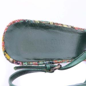 【MIU MIU】スリングバックパンプス ポインテッドトゥ ツイード ミュウミュウ miumiu ツイードスリングバックパンプス ポイン