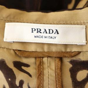 プラダPRADA スカート38 茶ブラウンベージュ