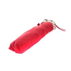 バーバリー BURBERRY 折りたたみ傘 ノバチェック ナイロン 赤 レッド