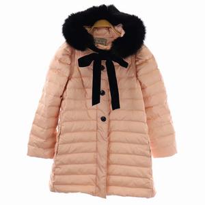ミュウミュウ miumiu ダウンコート アウター ミドル丈 ファー フード  
