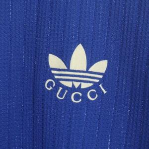 グッチ GUCCI × アディダス adidas ポロシャツ 半袖 ニット調 切替