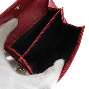 グッチ GUCCI 財布 二つ折り GGキャンバス ダブルホック 赤 レッド 紺
