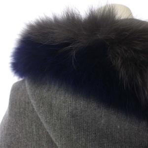 チェスティ Chesty ファー付ストール マフラー フード グレー /DF □OS  